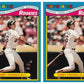 (2) 1988 Topps Toys R' Us Rookies Baseball 30 Terry Steinbach Lot Athletics