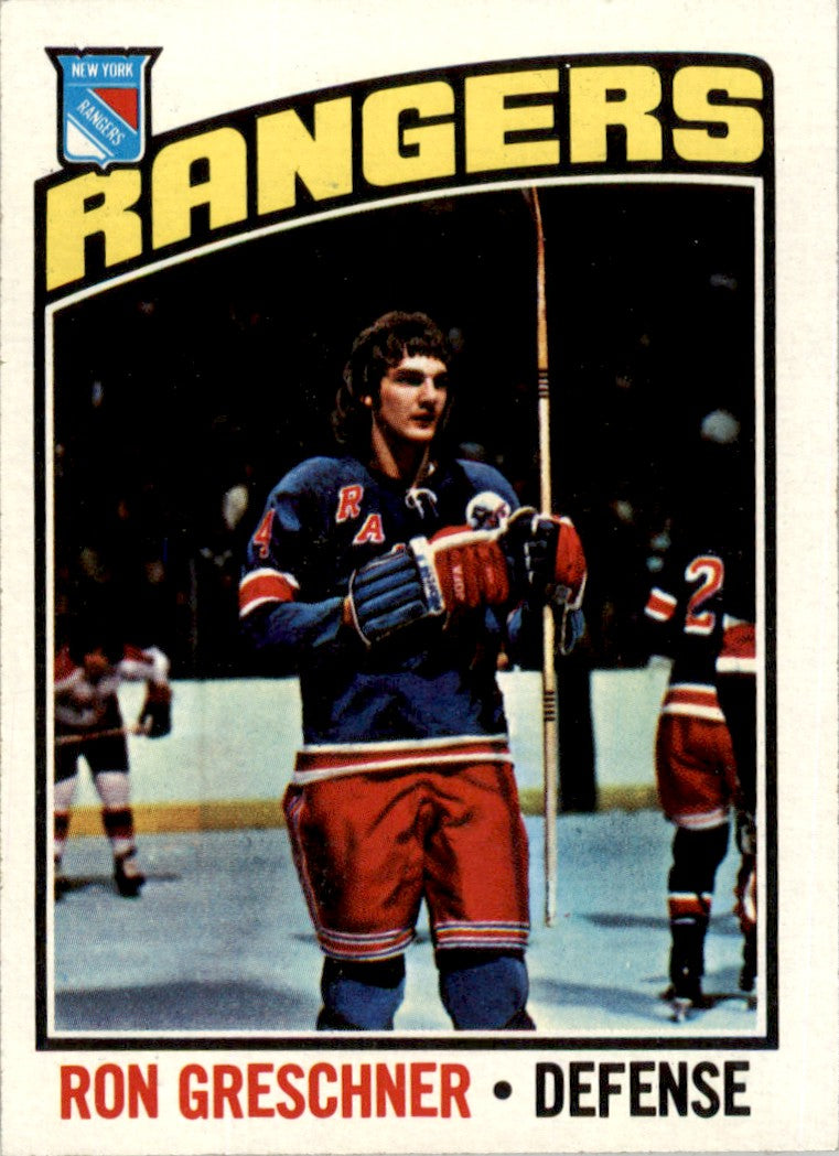 1976 Topps #154 Ron Greschner New York Rangers EX