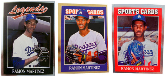 (3) Ramon Martinez Odd-Ball Card Lot
