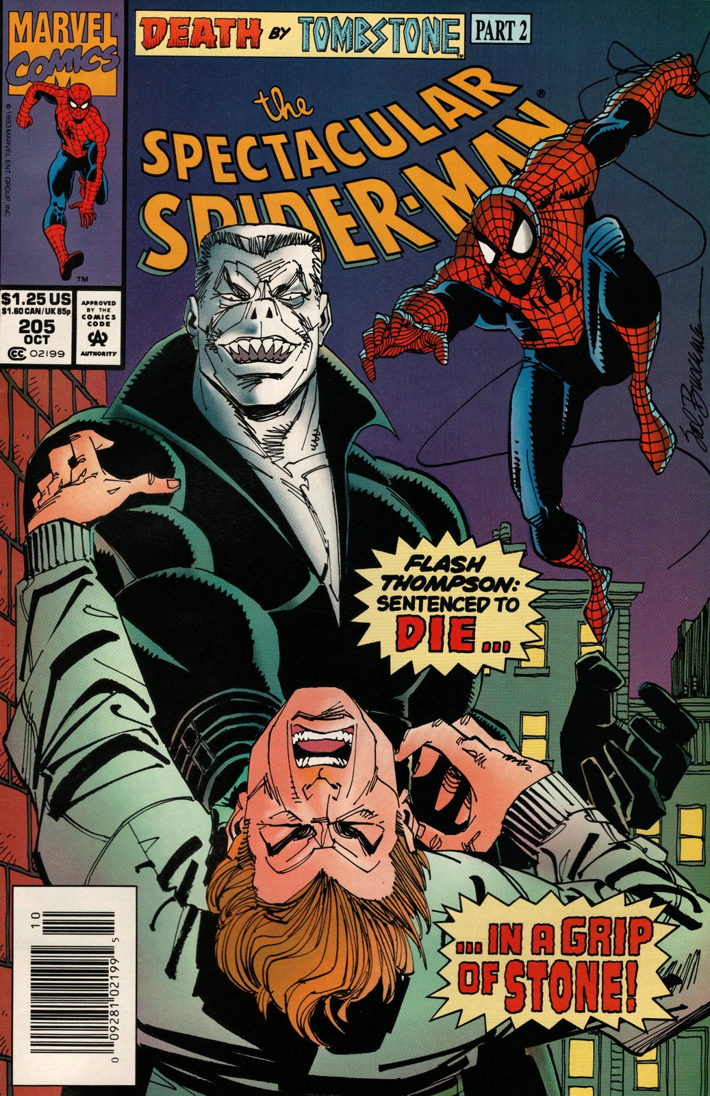 The Spectacular Spider-Man #205 Newsstand Cover (1976-1998) Marvel