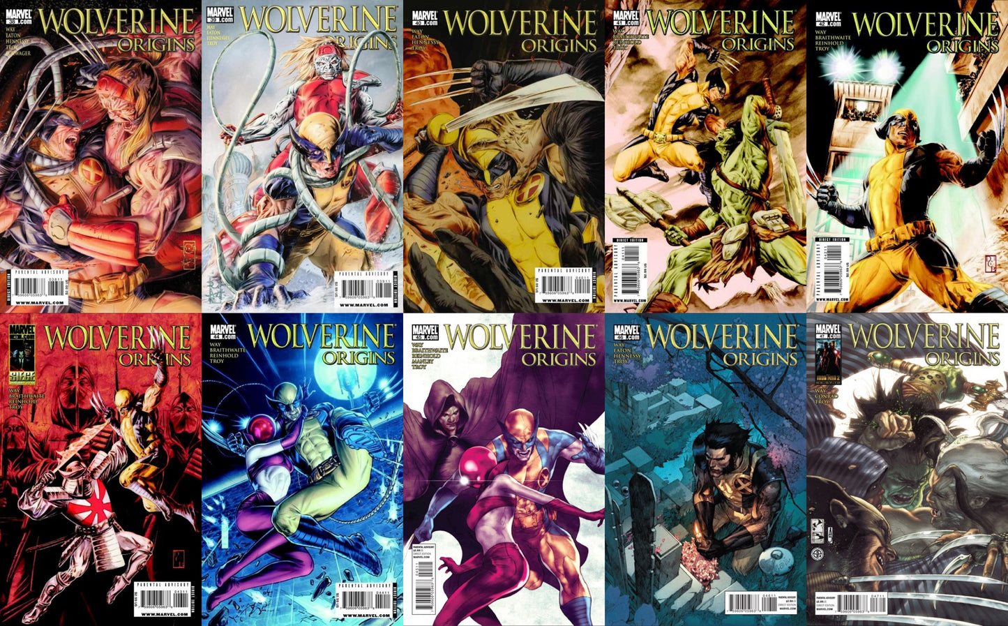 Wolverine: Origins #38-47 (2006-2010) Marvel Comics - 10 Comics