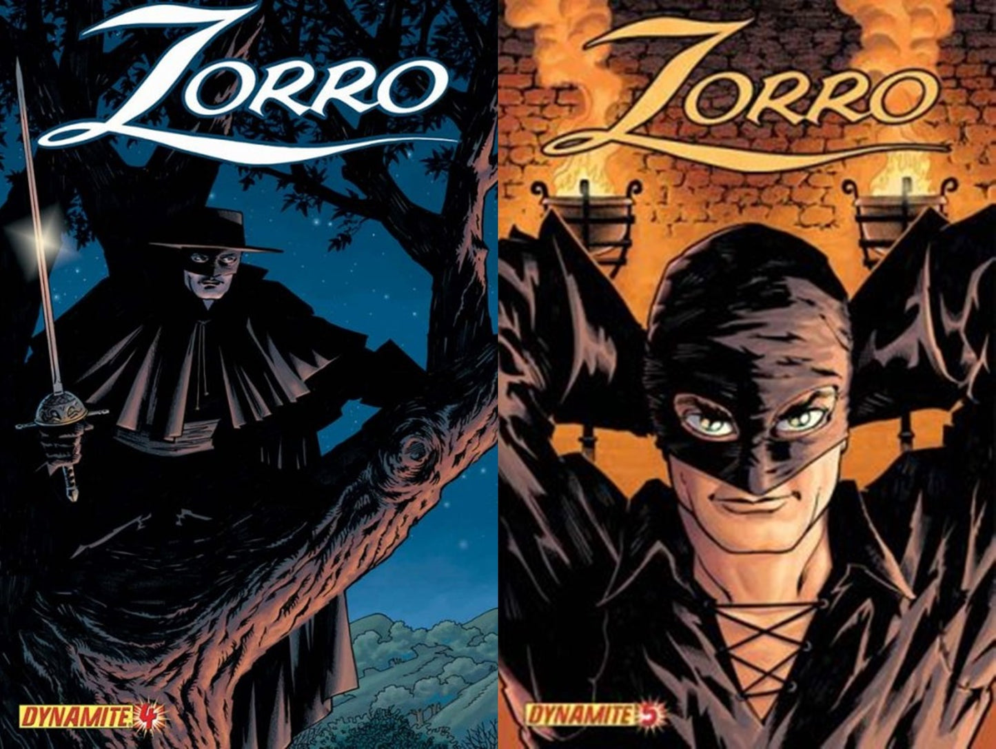 Zorro #4-5 Volume 5 (2008-2010) Dynamite Comics - 2 Comics