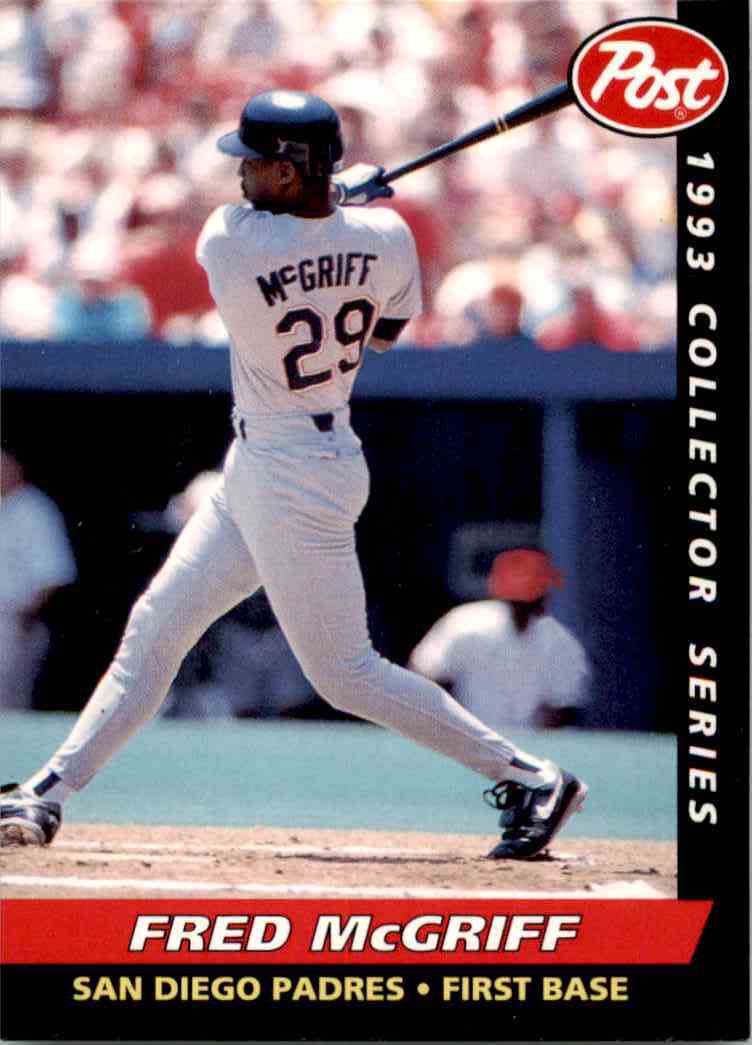 1993 Post Cereal Baseball #5 Fred McGriff San Diego Padres