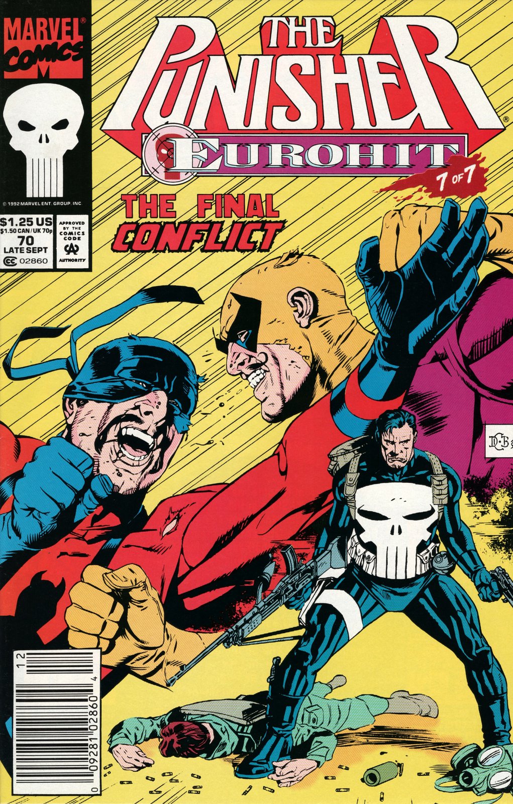 Punisher #70 Newsstand Cover (1987-1995) Marvel Comics
