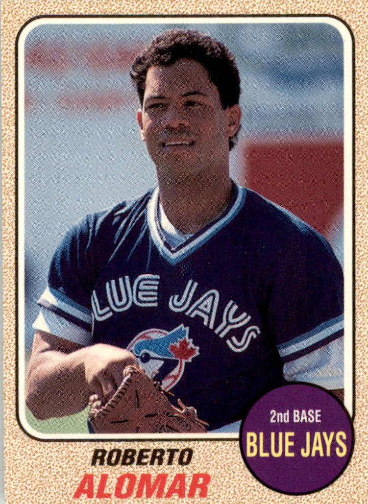 1993 Baseball Card Magazine '68 Topps Replicas #SC34 Roberto Alomar Blue Jays