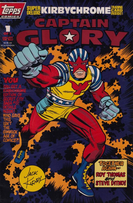 Captain Glory #1 Direct Edition Polybagged Cover (1993) Topps Comics