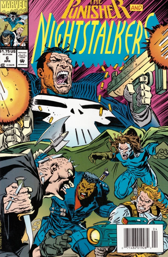 Nightstalkers #6 Newsstand Cover (1992-1994) Marvel Comics