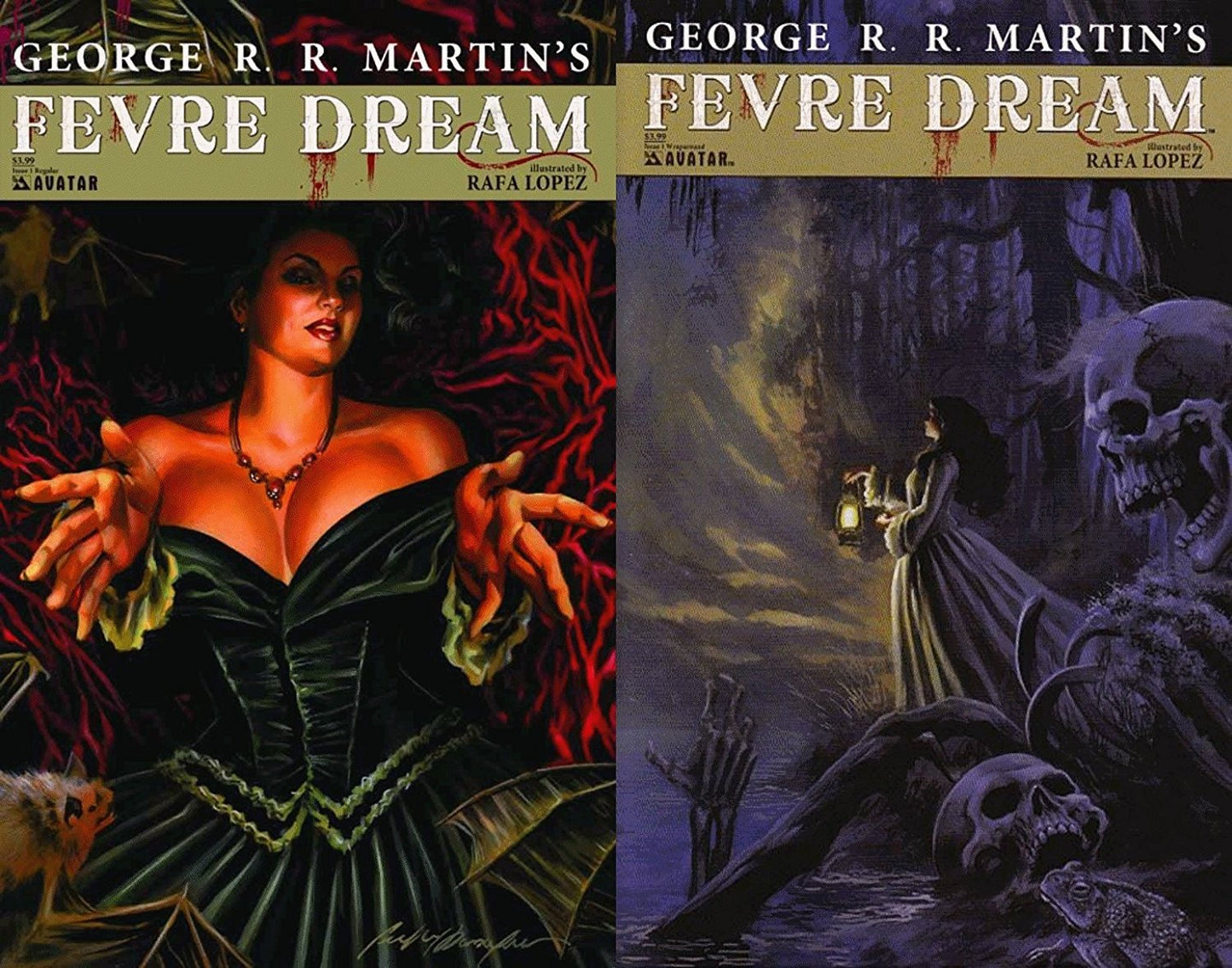George RR Martins Fevre Dream #1 (2010-2011) Avatar Press Comics - 2 Comics