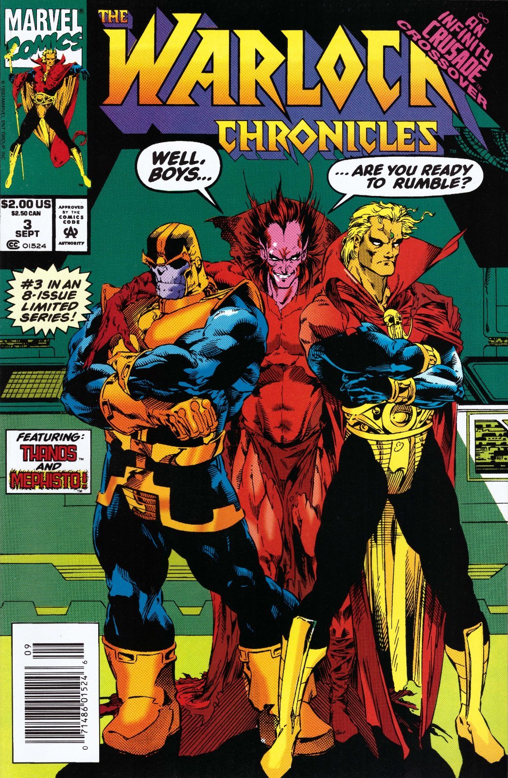 Warlock Chronicles #3 Newsstand Cover (1993-1994) Marvel