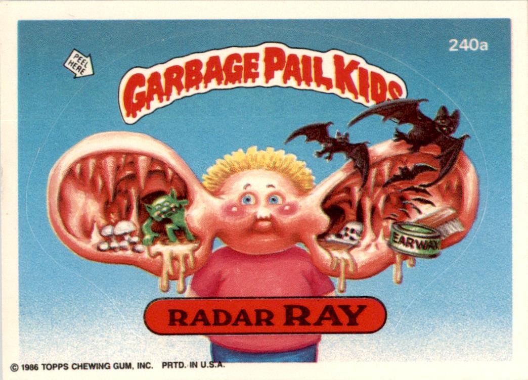 1986 Garbage Pail Kids Series 6 #240A Radar Ray NM-MT