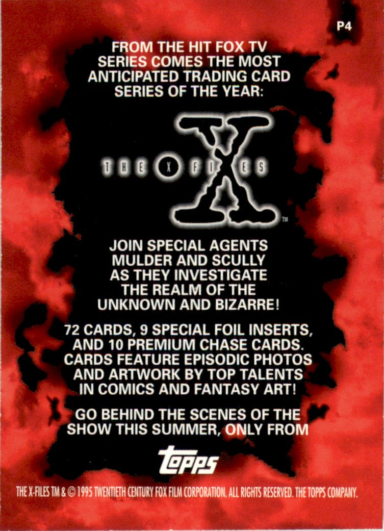 1995 Topps X-Files Season 1 Promos #P4 Fetal Position Trading Card