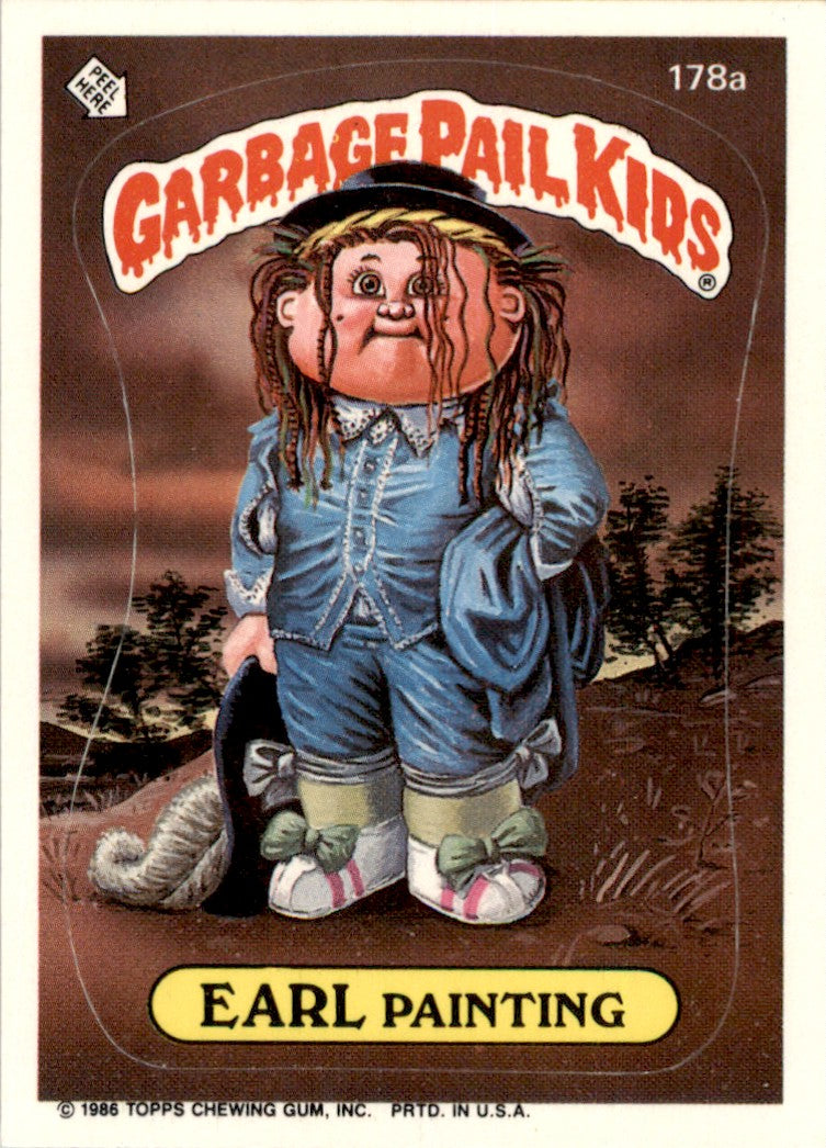 1986 Garbage Pail Kids Series 5 #178B Blue-Boy George EX