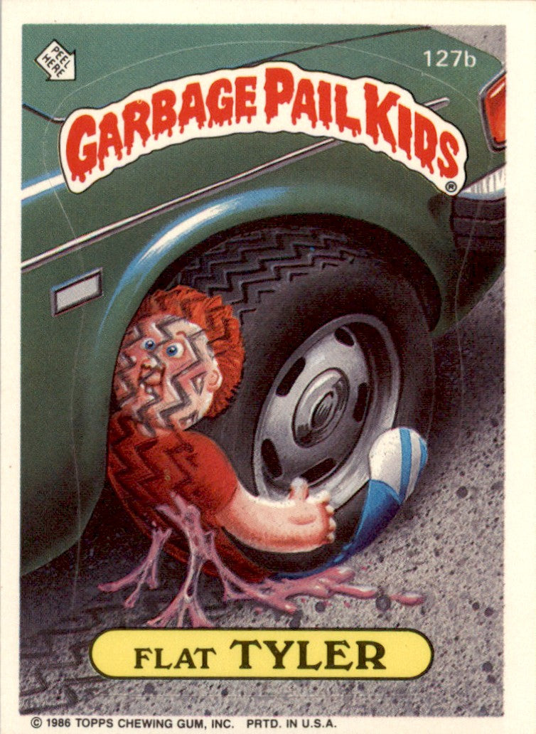 1986 Garbage Pail Kids Series 4 #127b Flat Tyler NM