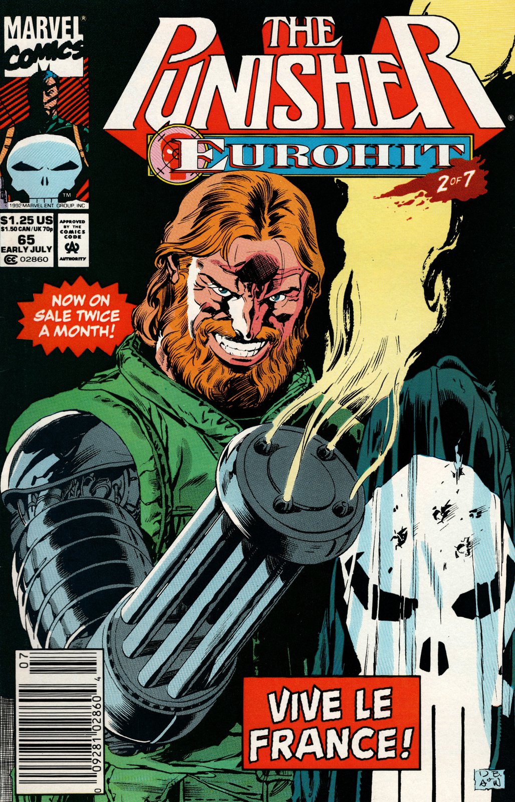 Punisher #65 Newsstand (1987-1995) Marvel Comics