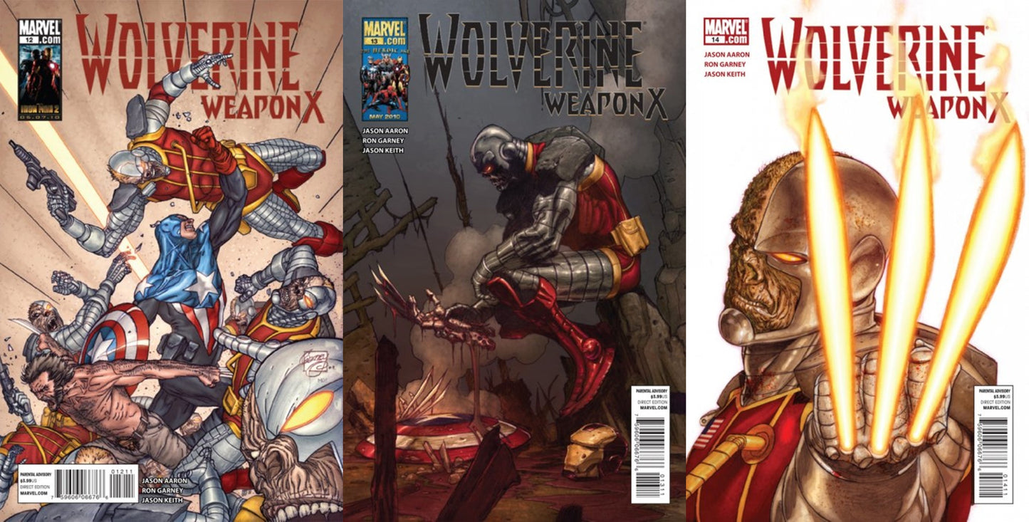 Wolverine: Weapon X #12-14 (2009-2010) Marvel Comics - 3 Comics