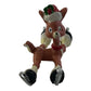 Reindeer on Ice Skates 2 Inch Vintage Christmas Figurine