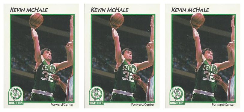 (3) 1991-92 Hoops McDonald's Basketball #3 Kevin McHale Lot Boston Celtics