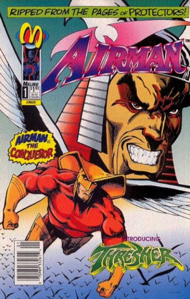 Airman #1 Newsstand (1993) Malibu Comics