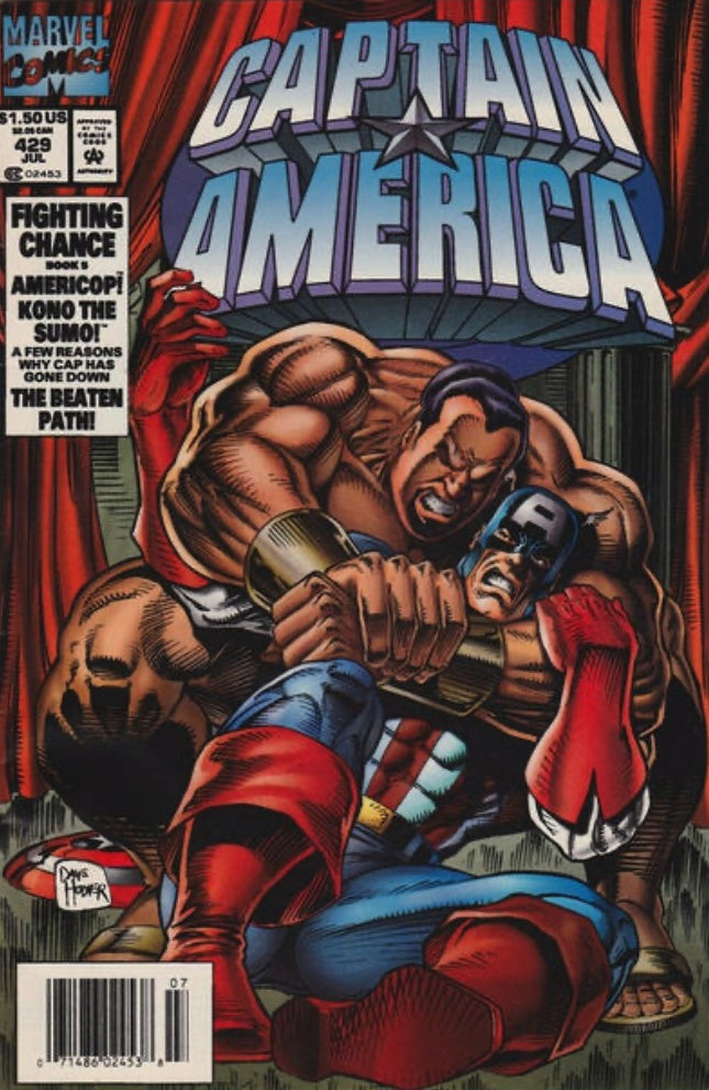 Captain America #429 Newsstand Cover (1968 -1996) Marvel
