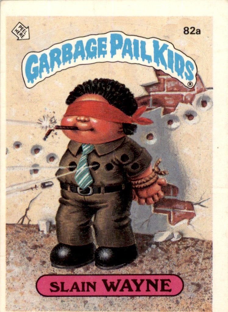 1985 Garbage Pail Kids Series 2 #82a Slain Wayne One Asterisk VG