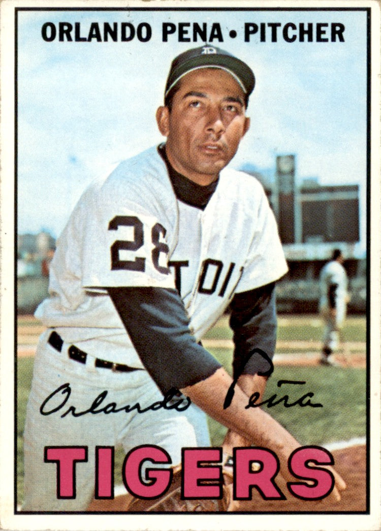 1967 Topps #449 Orlando Pena Detroit Tigers VG-EX