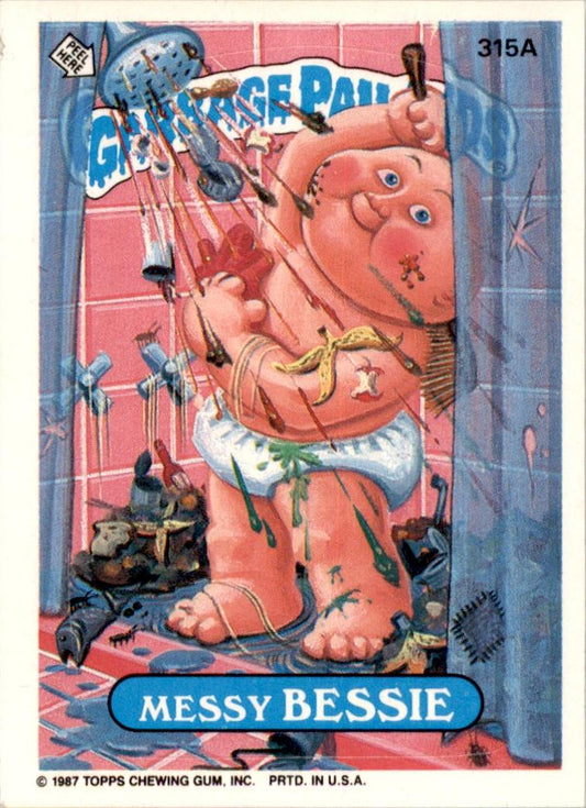 1987 Garbage Pail Kids Series 8 #315a Messy Bessie NM-MT