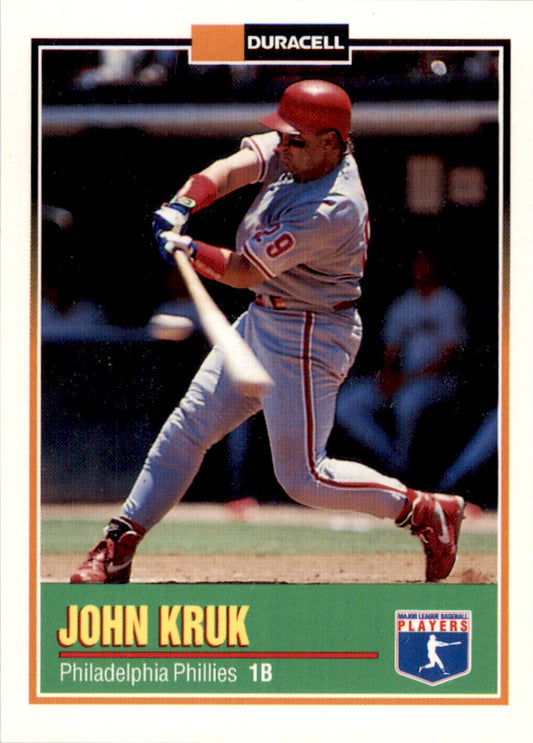 1993 Duracell Power Players II #3 John Kruk Philadelphia Phillies