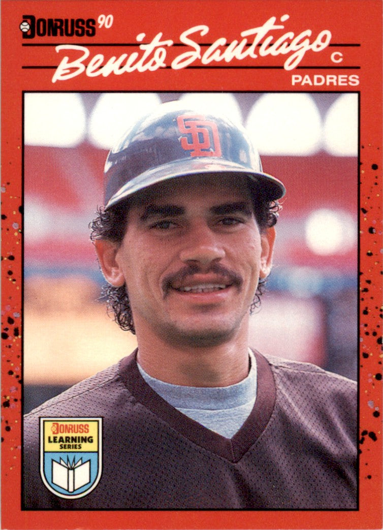 1990 Donruss Learning Series #4 Benito Santiago San Diego Padres