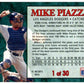 (3) 1994 Post Cereal Baseball #1 Mike Piazza Dodgers Baseball Card Lot