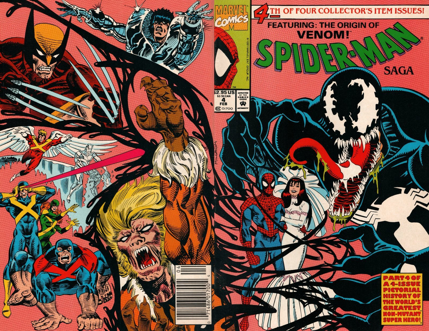 Spider-Man Saga #4 Newsstand Cover (1991-1992) Marvel Comics