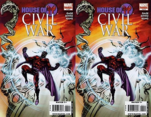 House of M: Civil War #4 (2008-2009) Marvel Comics - 2 Comics
