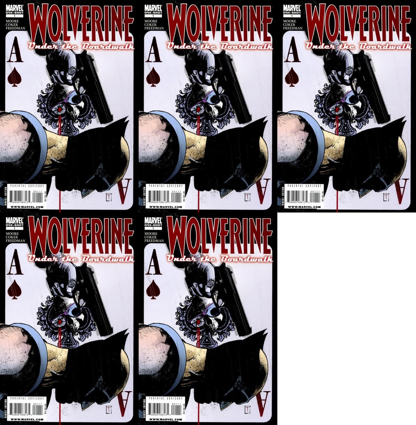 Wolverine: Under the Boardwalk (2010) Marvel Comics - 5 Comics