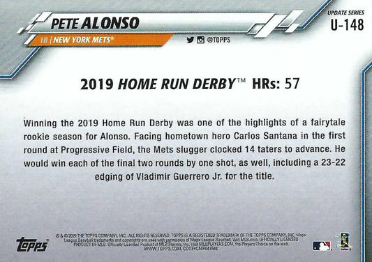 2020 Topps Update Rainbow Foil #U-148 Pete Alonso New York Mets