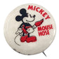 Mickey Mouse Hose .75" Vintage Pinback Button Walt Disney Enterprises