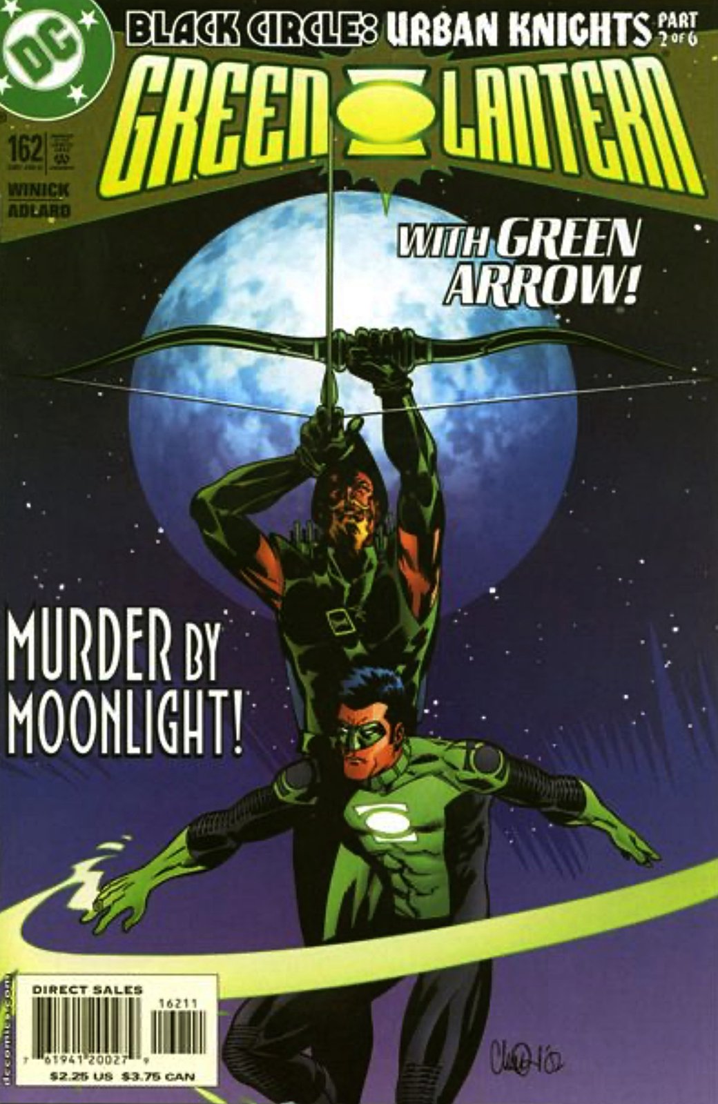 Green Lantern #162 Direct Edition Cover (1990-2004) DC Comics