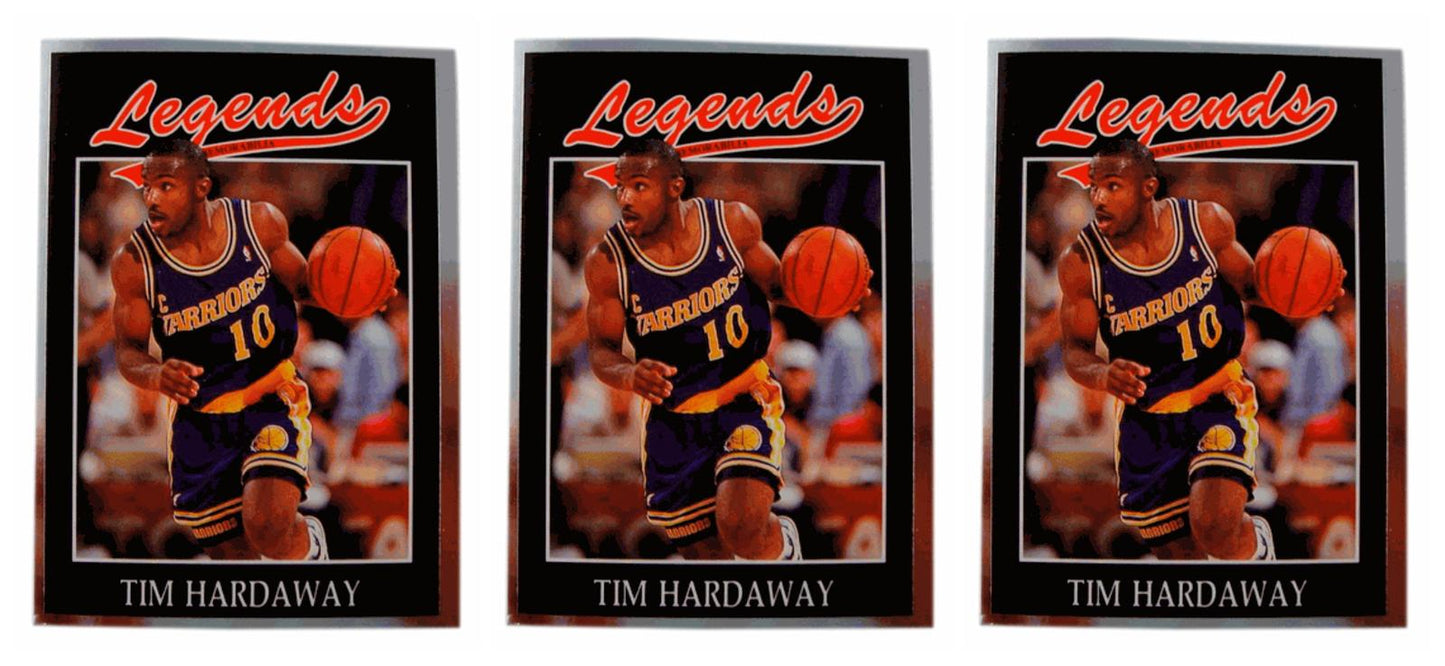 (3) 1991 Legends #13 Tim Hardaway Basketball Card Lot Golden State Warriors
