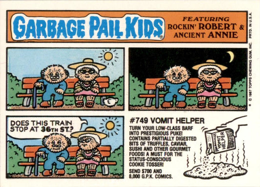 1987 Garbage Pail Kids Series 8 #320a Pumping Aaron NM-MT