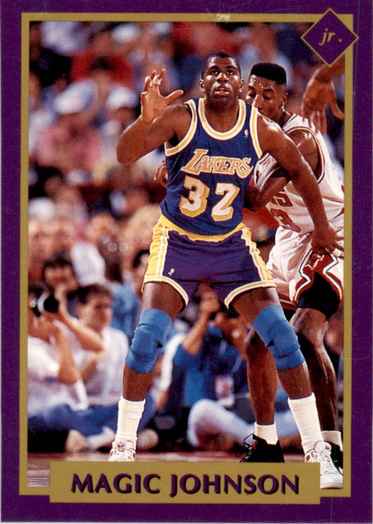 1991 Tuff Stuff Jr. Special Issue NBA FInals #13 Magic Johnson Lakers