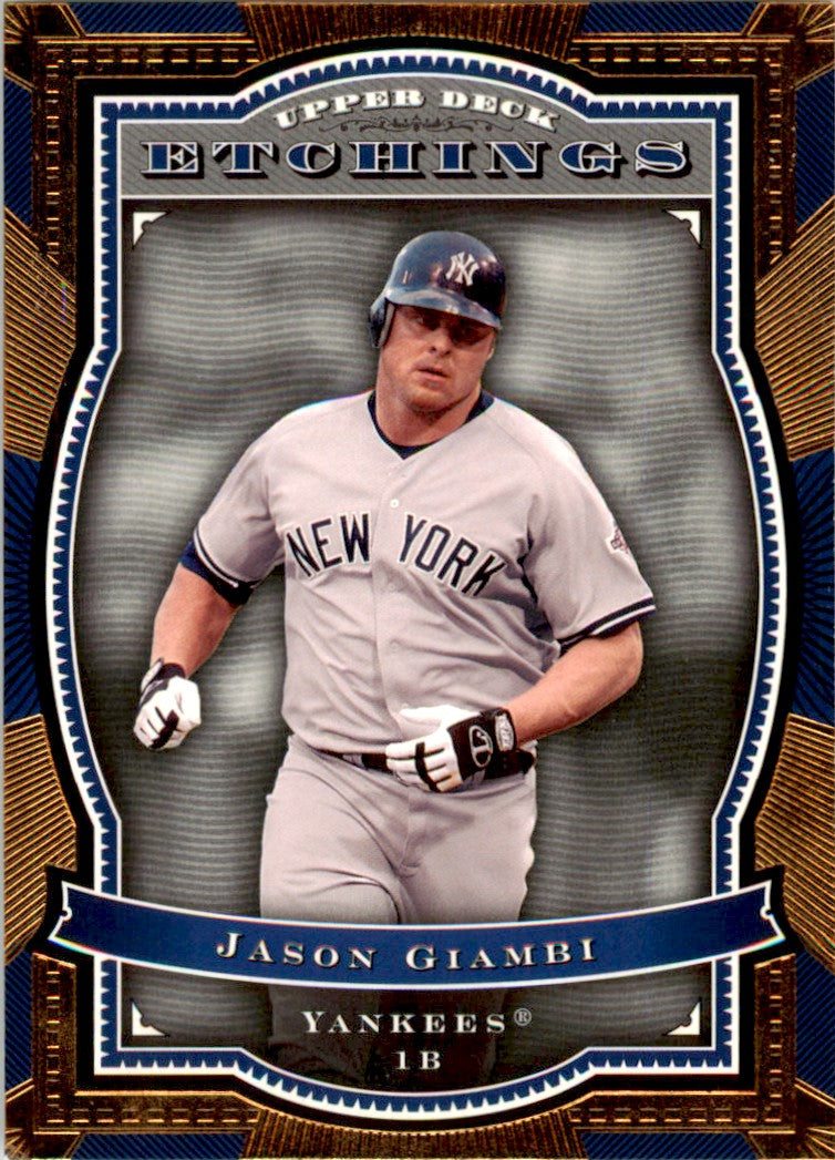 2004 Upper Deck Etchings #75 Jason Giambi New York Yankees