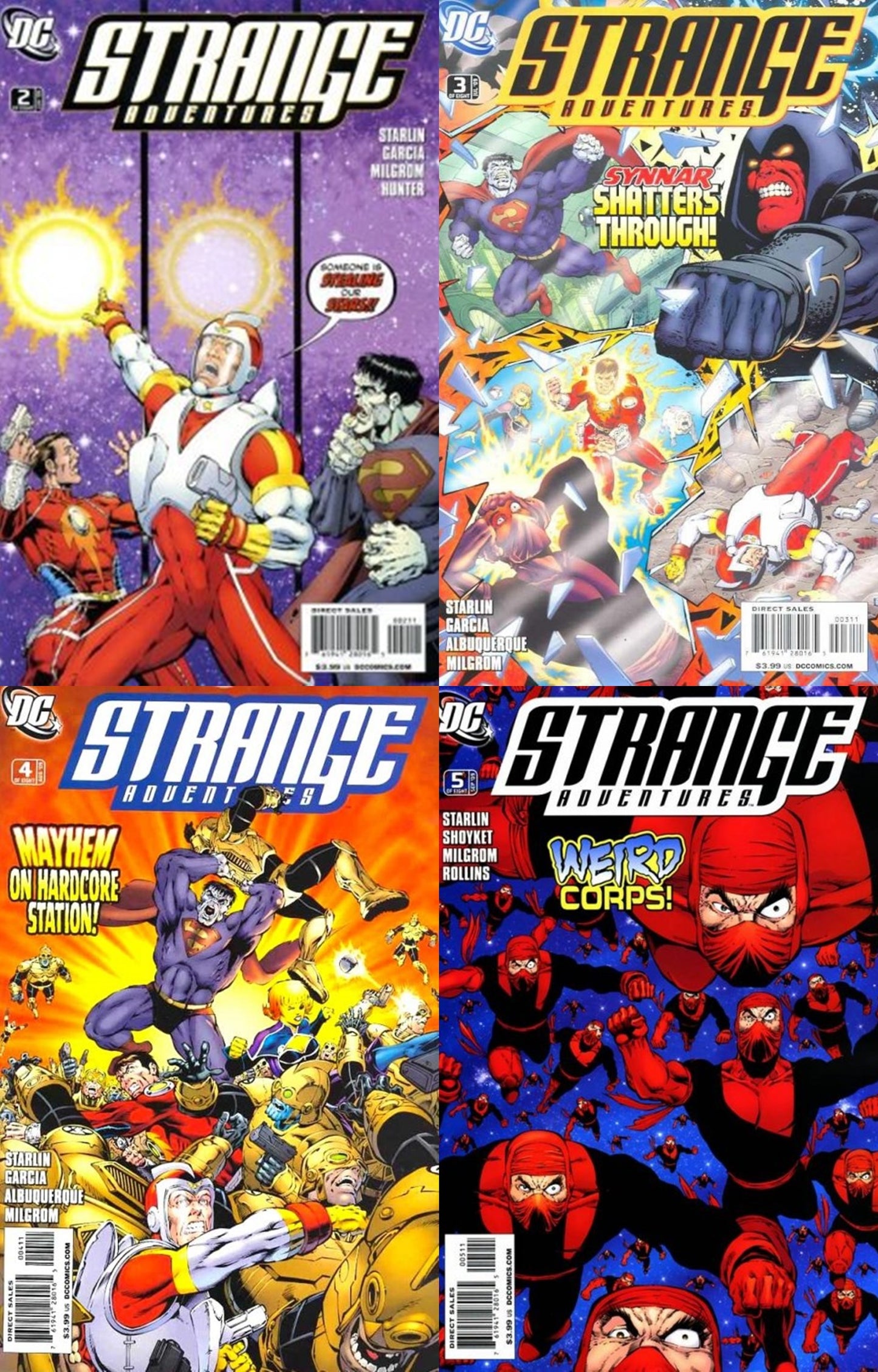 Strange Adventures #2-5 Volume 3 (2009) DC Comics - 4 Comics