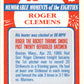 1988 Topps Kmart Memorable Moments #7 Roger Clemens Boston Red Sox