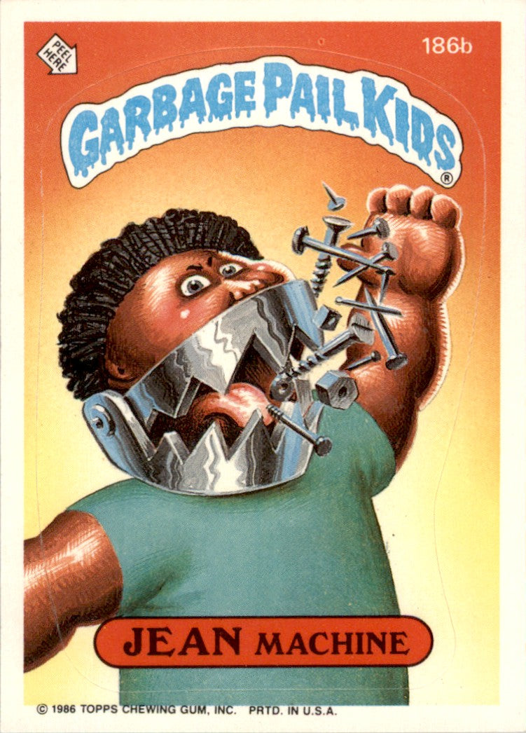 1986 Garbage Pail Kids Series 5 #186B Jean Machine EX