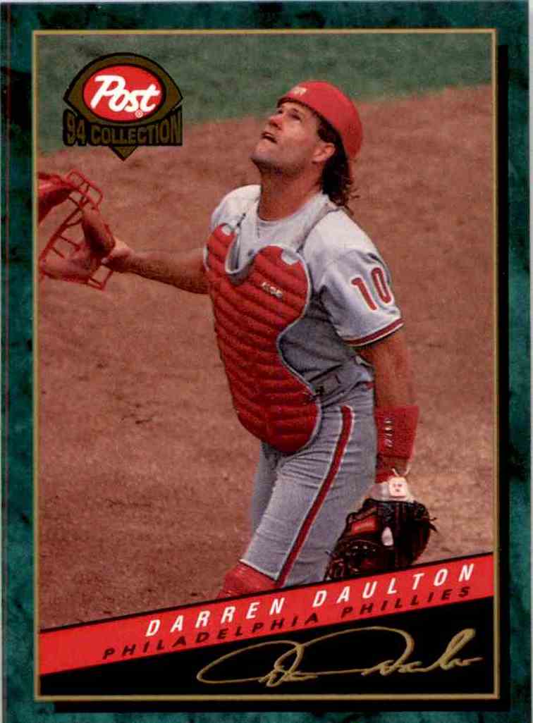 1994 Post Cereal Baseball #9 Darren Daulton Philadelphia Phillies
