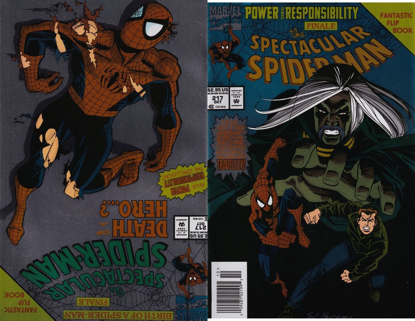 The Spectacular Spider-Man #217 Newsstand Foil Cover (1976-1998) Marvel Comics
