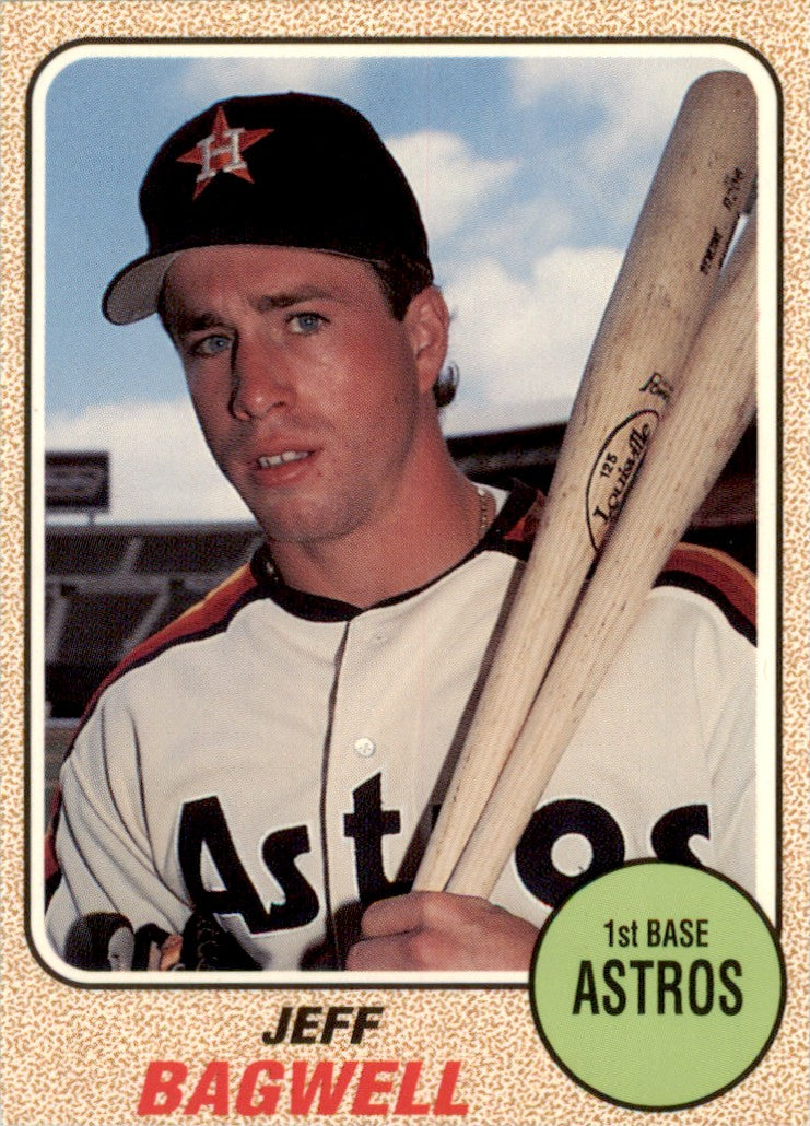 1993 Baseball Card Magazine '68 Topps Replicas #SC32 Jeff Bagwell Astros