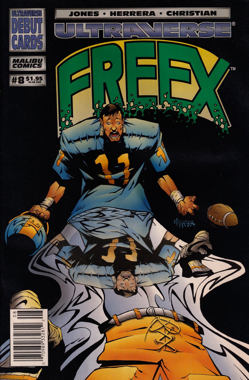 Freex #8 Newsstand Cover (1993-1995) Malibu