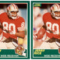 (2) 1989 Score #221 Jerry Rice San Francisco 49ers Card Lot