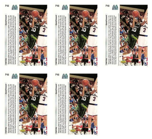 (5) 1992-93 Upper Deck McDonald's Basketball #P49 Clarence Weatherspoon Lot