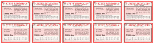 (10) 1988 Topps Revco League Leaders Baseball #11 Steve Bedrosian Lot Phillies