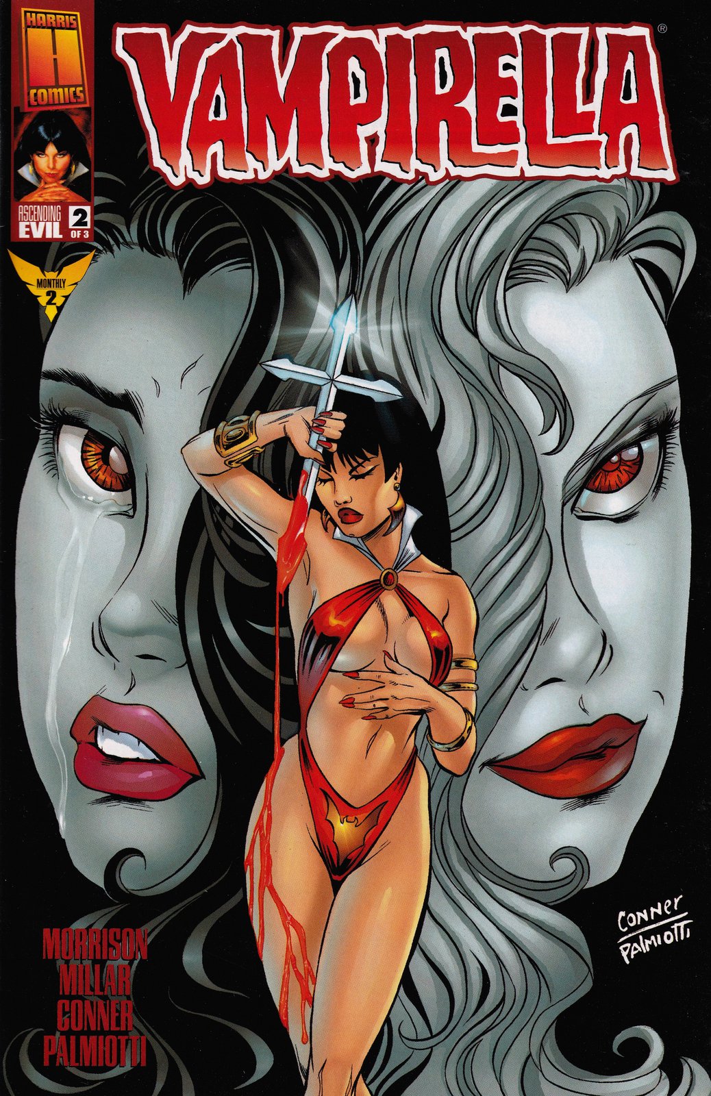 Vampirella Ascending Evil #2 Direct Edition Cover (1997-1998) Harris Comics